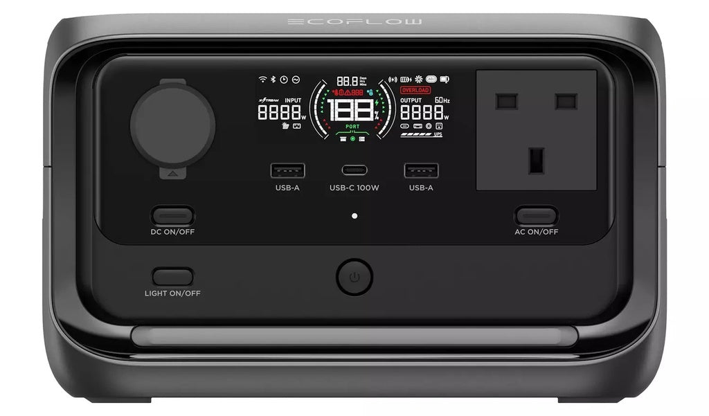 EcoFlow RIVER 3 Plus Portable Power Station 286Wh capacity 600W output, X-Boost up to 1200W EcoFlow RIVER 3 Plus Portable Power Station 286Wh capacity 600W output, X-Boost up to 1200W